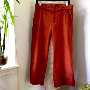 Crop wide leg pant